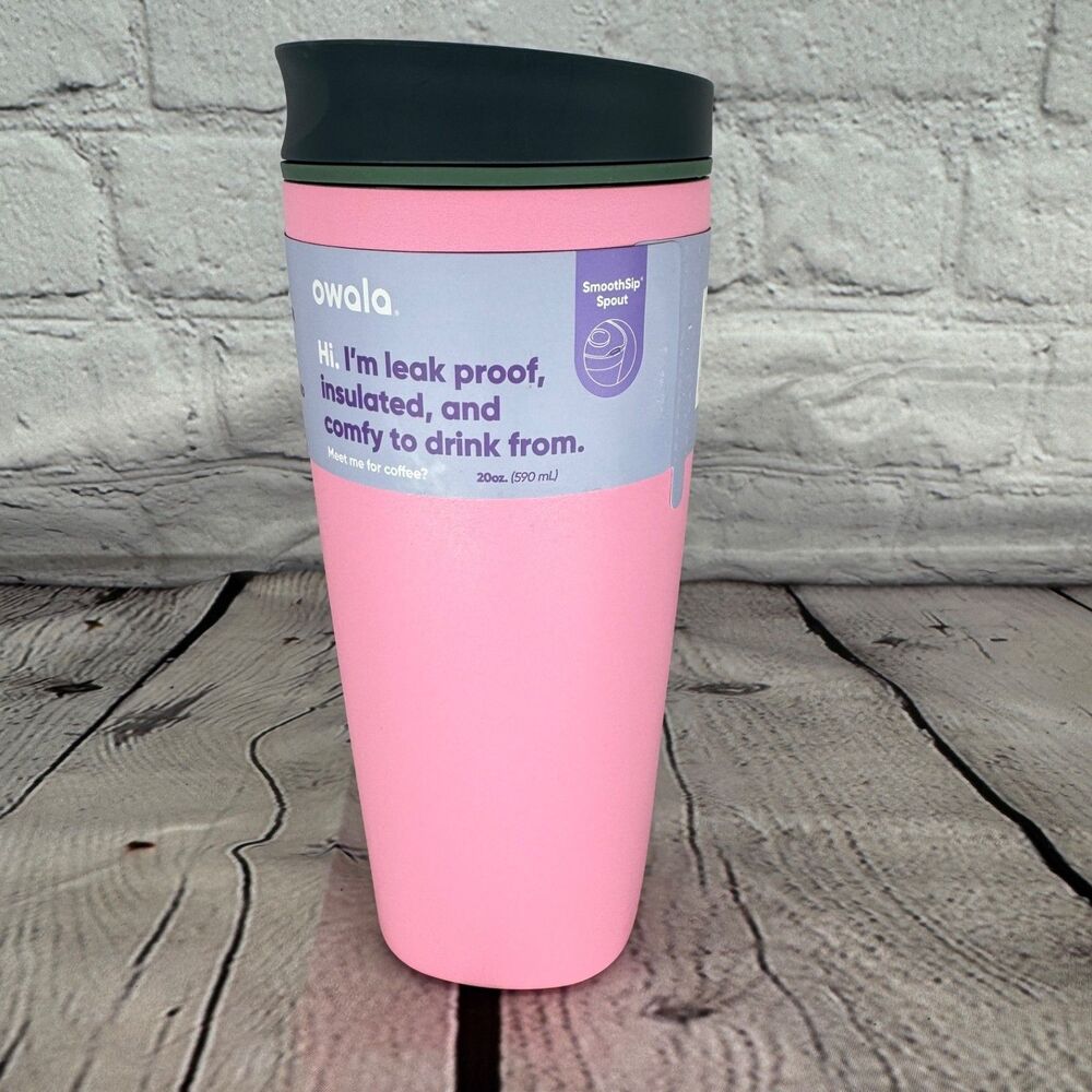 NWT Owala SmoothSip Slider Cup Pink Kickflip - 2 Small Scratches